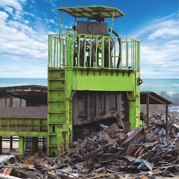 Scrap multi blade gantry shear